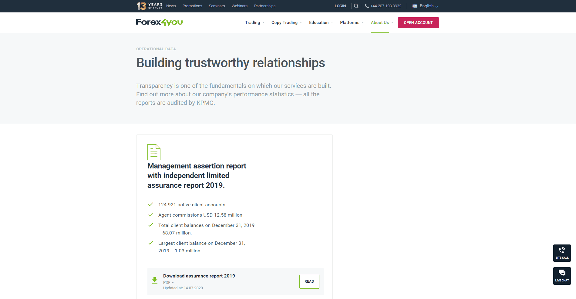 Forex4you Review transparency reports Forex4you Review transparency reports